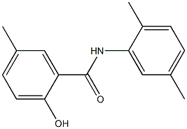 N-(2,5-dimethylphenyl)-2-hydroxy-5-methylbenzamide,,结构式
