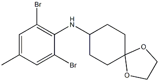 N-(2,6-dibromo-4-methylphenyl)-1,4-dioxaspiro[4.5]decan-8-amine