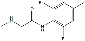 N-(2,6-dibromo-4-methylphenyl)-2-(methylamino)acetamide 结构式