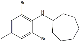 N-(2,6-dibromo-4-methylphenyl)cycloheptanamine Struktur