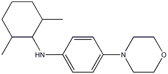 N-(2,6-dimethylcyclohexyl)-4-(morpholin-4-yl)aniline,,结构式