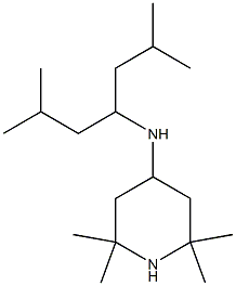 N-(2,6-dimethylheptan-4-yl)-2,2,6,6-tetramethylpiperidin-4-amine Struktur