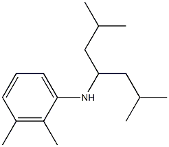 N-(2,6-dimethylheptan-4-yl)-2,3-dimethylaniline Struktur