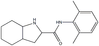 N-(2,6-dimethylphenyl)octahydro-1H-indole-2-carboxamide Structure