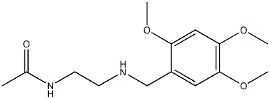 N-(2-{[(2,4,5-trimethoxyphenyl)methyl]amino}ethyl)acetamide Structure