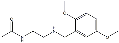 N-(2-{[(2,5-dimethoxyphenyl)methyl]amino}ethyl)acetamide Struktur