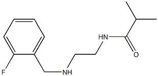 N-(2-{[(2-fluorophenyl)methyl]amino}ethyl)-2-methylpropanamide Structure