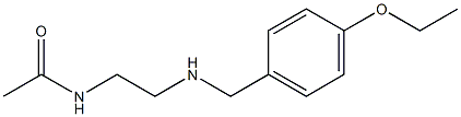 N-(2-{[(4-ethoxyphenyl)methyl]amino}ethyl)acetamide Struktur