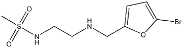 N-(2-{[(5-bromofuran-2-yl)methyl]amino}ethyl)methanesulfonamide Struktur