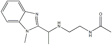  N-(2-{[1-(1-methyl-1H-1,3-benzodiazol-2-yl)ethyl]amino}ethyl)acetamide