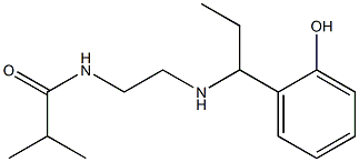 N-(2-{[1-(2-hydroxyphenyl)propyl]amino}ethyl)-2-methylpropanamide Structure