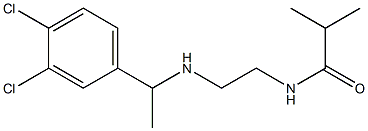 N-(2-{[1-(3,4-dichlorophenyl)ethyl]amino}ethyl)-2-methylpropanamide,,结构式