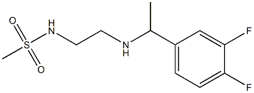 N-(2-{[1-(3,4-difluorophenyl)ethyl]amino}ethyl)methanesulfonamide Structure