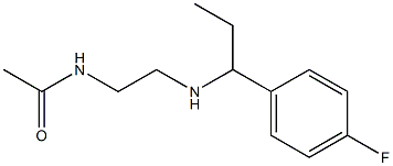 N-(2-{[1-(4-fluorophenyl)propyl]amino}ethyl)acetamide