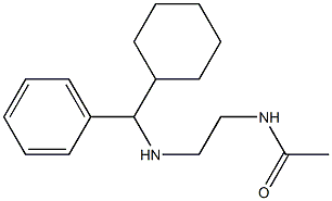 N-(2-{[cyclohexyl(phenyl)methyl]amino}ethyl)acetamide Struktur