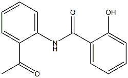 N-(2-acetylphenyl)-2-hydroxybenzamide Structure