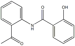 N-(2-acetylphenyl)-2-hydroxybenzamide Struktur