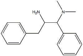 N-(2-amino-1,3-diphenylpropyl)-N,N-dimethylamine 化学構造式