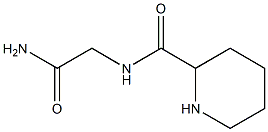 N-(2-amino-2-oxoethyl)piperidine-2-carboxamide,,结构式