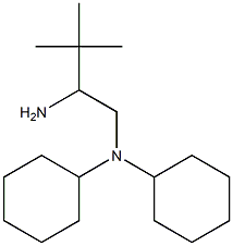 N-(2-amino-3,3-dimethylbutyl)-N-cyclohexylcyclohexanamine Struktur