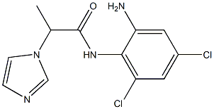 N-(2-amino-4,6-dichlorophenyl)-2-(1H-imidazol-1-yl)propanamide 化学構造式