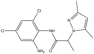 N-(2-amino-4,6-dichlorophenyl)-2-(3,5-dimethyl-1H-pyrazol-1-yl)propanamide