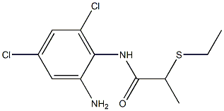 N-(2-amino-4,6-dichlorophenyl)-2-(ethylsulfanyl)propanamide Struktur