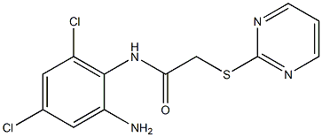 N-(2-amino-4,6-dichlorophenyl)-2-(pyrimidin-2-ylsulfanyl)acetamide