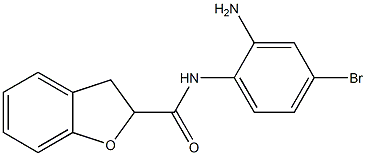 N-(2-amino-4-bromophenyl)-2,3-dihydro-1-benzofuran-2-carboxamide,,结构式