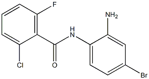 N-(2-amino-4-bromophenyl)-2-chloro-6-fluorobenzamide Struktur