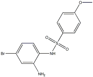 N-(2-amino-4-bromophenyl)-4-methoxybenzene-1-sulfonamide,,结构式