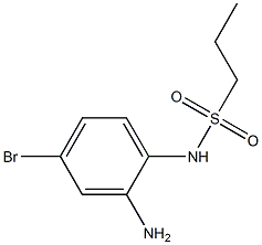 N-(2-amino-4-bromophenyl)propane-1-sulfonamide 结构式