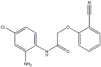 N-(2-amino-4-chlorophenyl)-2-(2-cyanophenoxy)acetamide 结构式