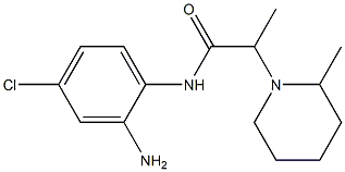 N-(2-amino-4-chlorophenyl)-2-(2-methylpiperidin-1-yl)propanamide Structure
