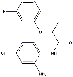 N-(2-amino-4-chlorophenyl)-2-(3-fluorophenoxy)propanamide 化学構造式