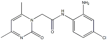 N-(2-amino-4-chlorophenyl)-2-(4,6-dimethyl-2-oxo-1,2-dihydropyrimidin-1-yl)acetamide Structure