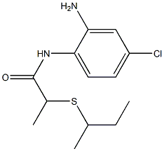 N-(2-amino-4-chlorophenyl)-2-(butan-2-ylsulfanyl)propanamide 结构式