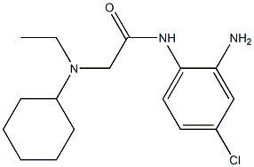 N-(2-amino-4-chlorophenyl)-2-[cyclohexyl(ethyl)amino]acetamide Structure