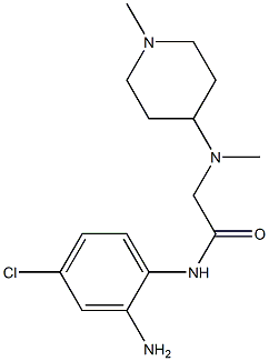 N-(2-amino-4-chlorophenyl)-2-[methyl(1-methylpiperidin-4-yl)amino]acetamide Structure