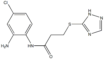  N-(2-amino-4-chlorophenyl)-3-(1H-1,2,4-triazol-5-ylsulfanyl)propanamide