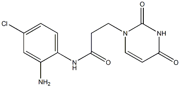N-(2-amino-4-chlorophenyl)-3-(2,4-dioxo-1,2,3,4-tetrahydropyrimidin-1-yl)propanamide Struktur