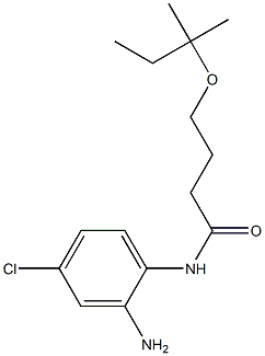 N-(2-amino-4-chlorophenyl)-4-[(2-methylbutan-2-yl)oxy]butanamide 化学構造式