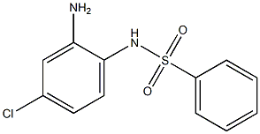 N-(2-amino-4-chlorophenyl)benzenesulfonamide 化学構造式