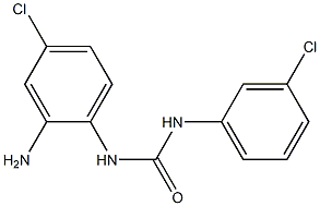 N-(2-amino-4-chlorophenyl)-N'-(3-chlorophenyl)urea Struktur