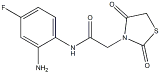 N-(2-amino-4-fluorophenyl)-2-(2,4-dioxo-1,3-thiazolidin-3-yl)acetamide Structure