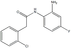 N-(2-amino-4-fluorophenyl)-2-(2-chlorophenyl)acetamide 化学構造式