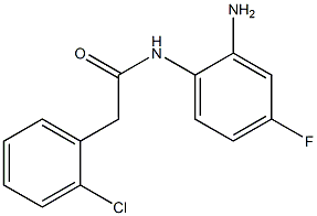 N-(2-amino-4-fluorophenyl)-2-(2-chlorophenyl)acetamide Struktur