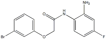 N-(2-amino-4-fluorophenyl)-2-(3-bromophenoxy)acetamide Struktur