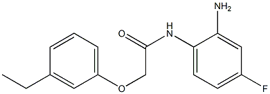 N-(2-amino-4-fluorophenyl)-2-(3-ethylphenoxy)acetamide Struktur