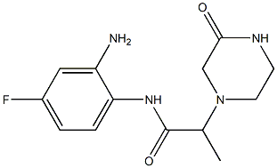  N-(2-amino-4-fluorophenyl)-2-(3-oxopiperazin-1-yl)propanamide